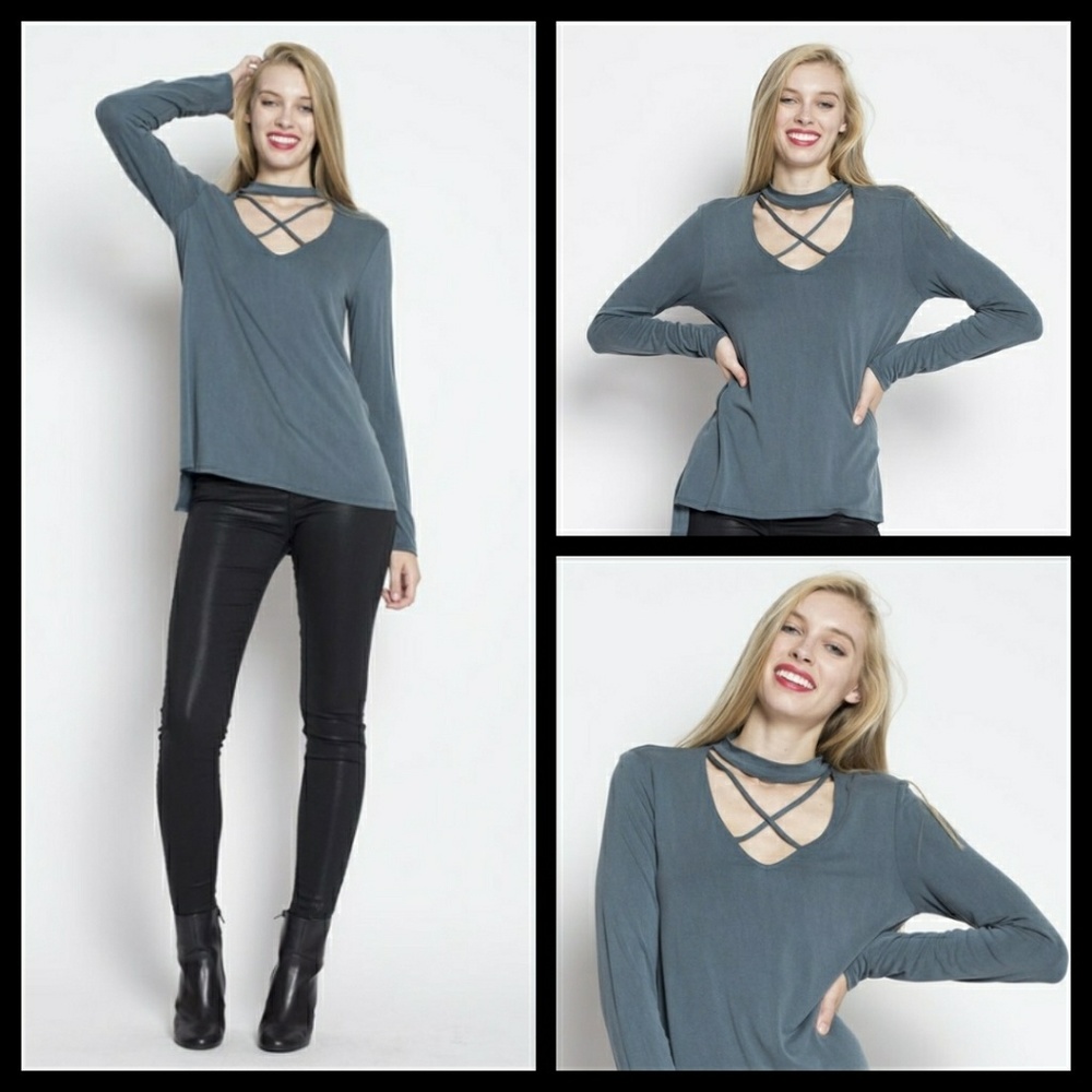 *CLEARANCE* Halter Neckline Top